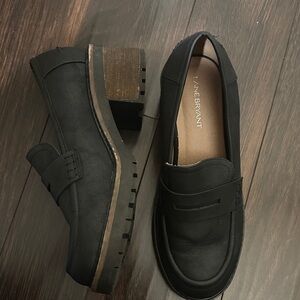 Lane Bryant Women's Black Chunky Loafers 8w
